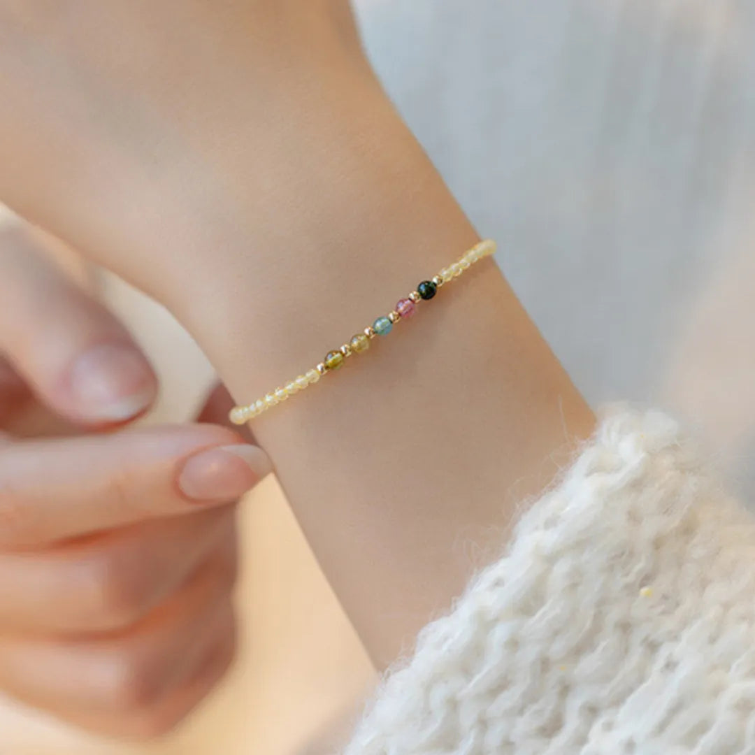 Armband Citrin und Turmalin "Bunte Sanftheit"