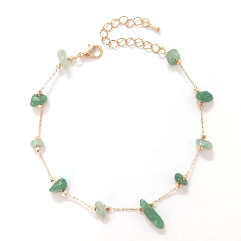 Agate Anklet "Natural Essence"