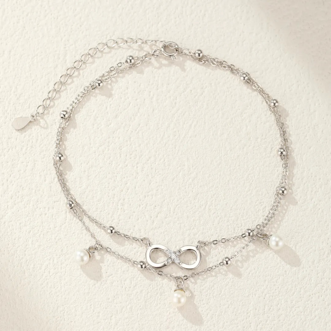 Tobillera Infinito "Armonía Eterna" Plata