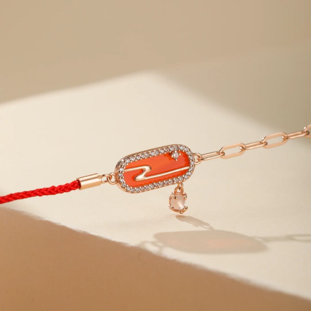 Bracelet Red Thread "Eden of the East" Silver