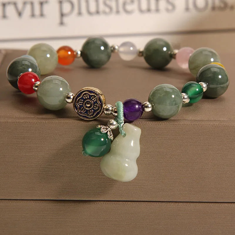 Jade and Agate Bracelet "Balance and Protection"