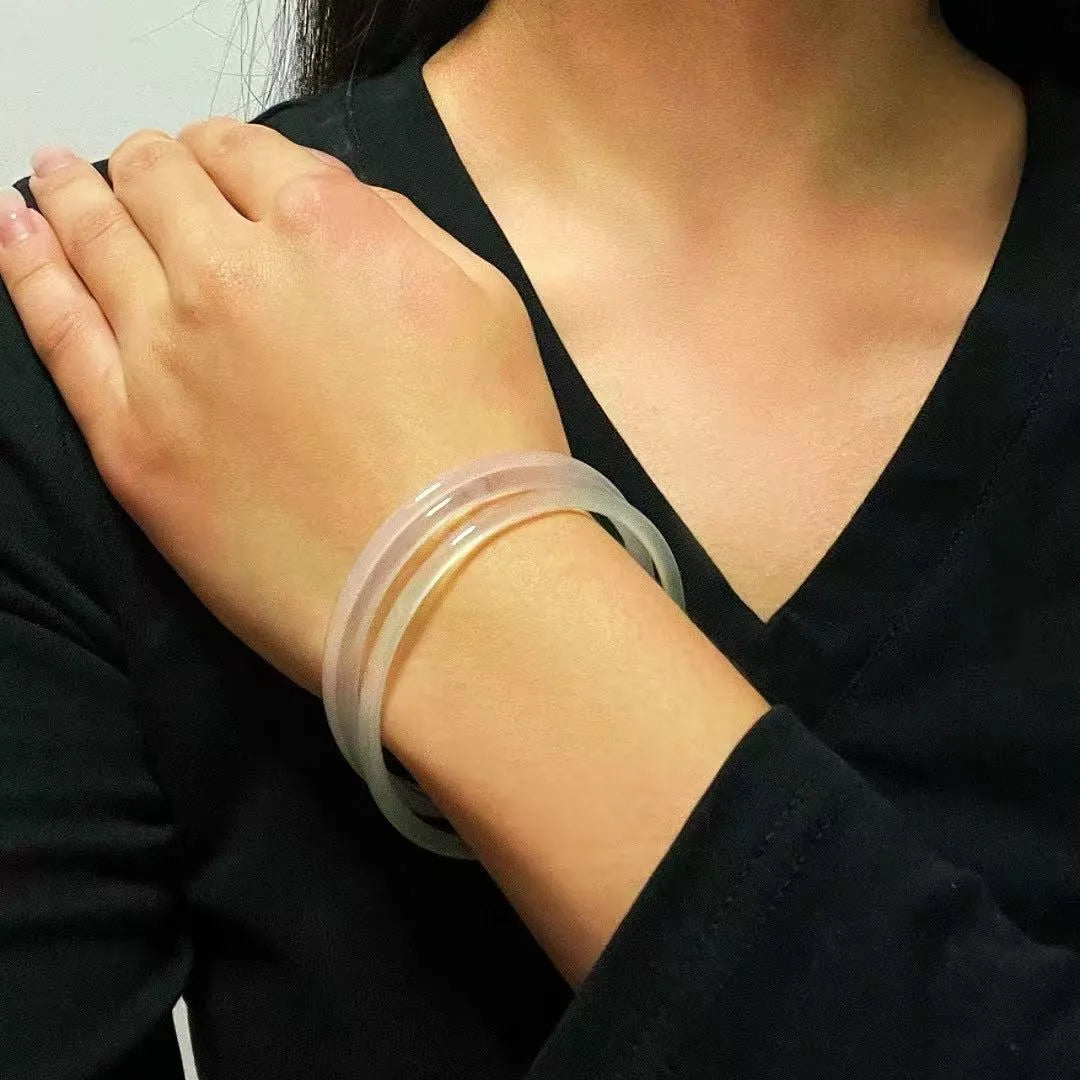 Armband aus Chalcedon "Aquatische Frische"