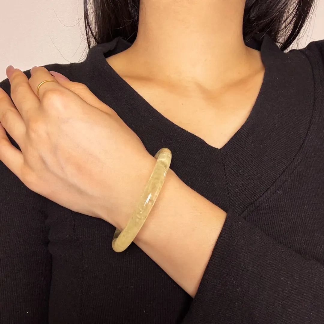 Armband Jonc Citrin "Reflexionen des Vertrauens"