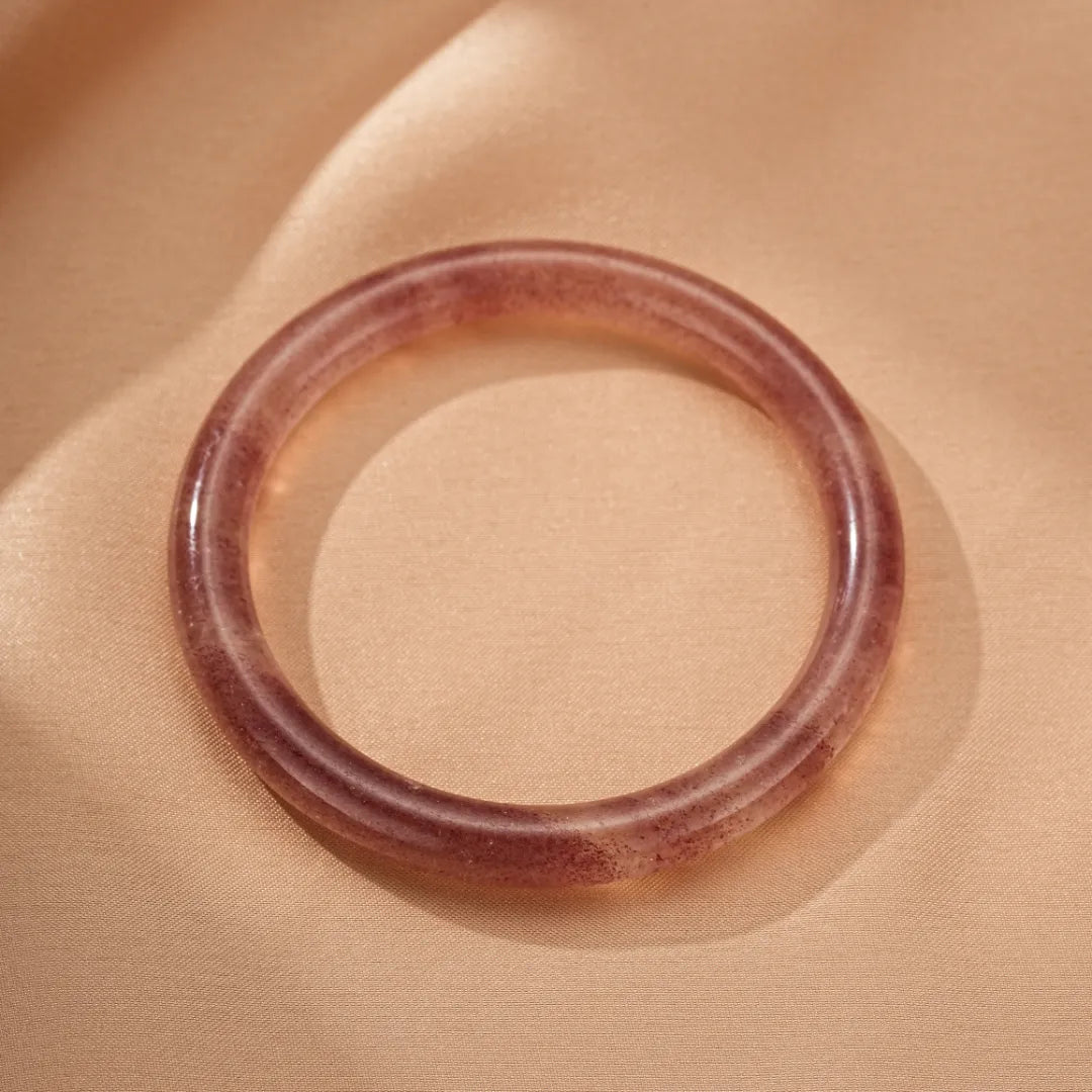 Armband aus Quarz Erdbeere "Fröhliche Liebe"