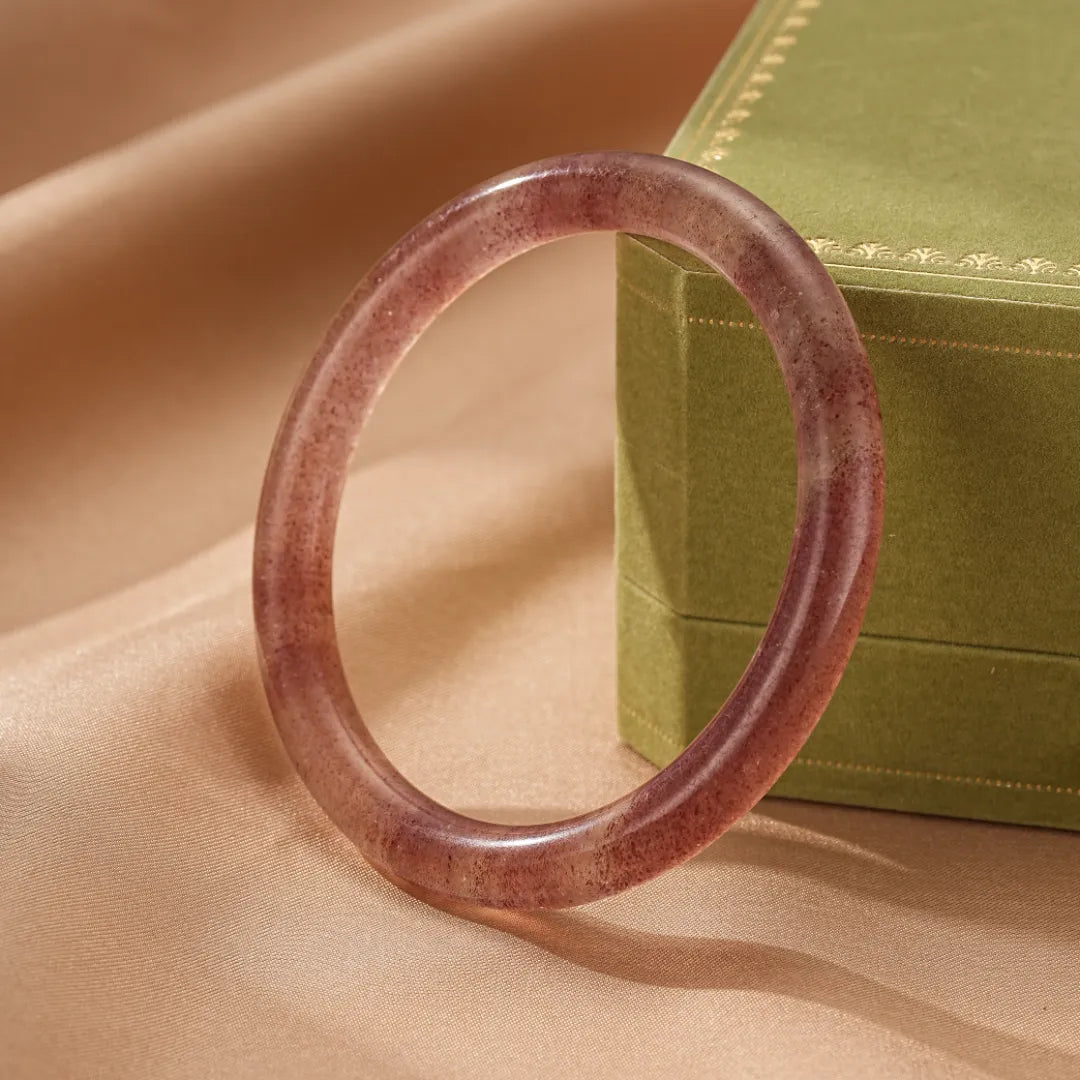 Armband aus Quarz Erdbeere "Fröhliche Liebe"