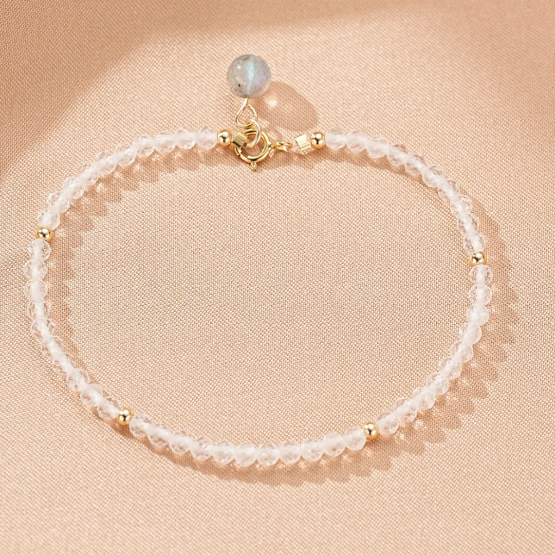 Armband Labradorit und Bergkristall "Intensiver Charme"