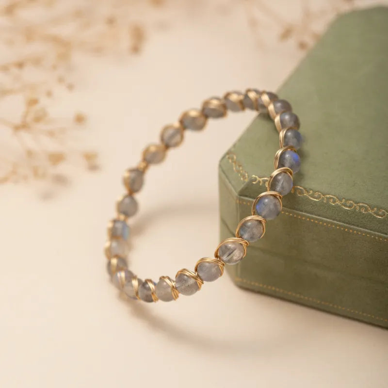 Labradorite Bracelet "Spiritual Magic" Gold-Plated Silver