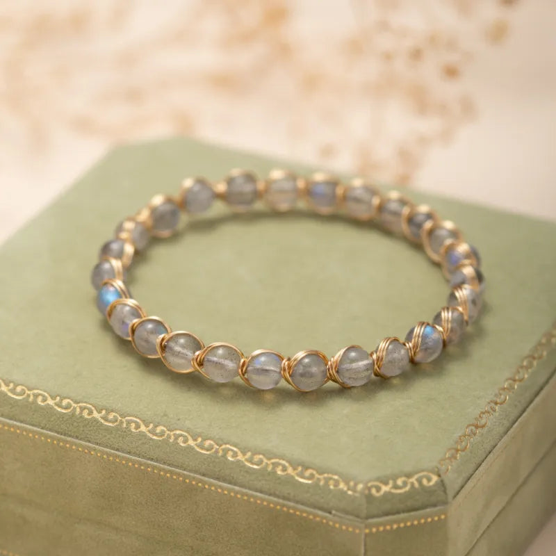 Labradorite Bracelet "Spiritual Magic" Gold-Plated Silver