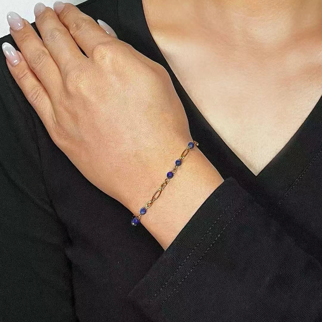 Lapis Lazuli Bracelet "Starry Reflections"