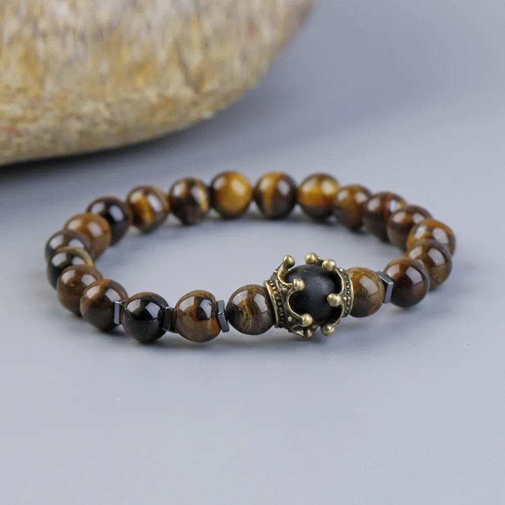 Obsidian and Tiger Eye Bracelet "Confidence"