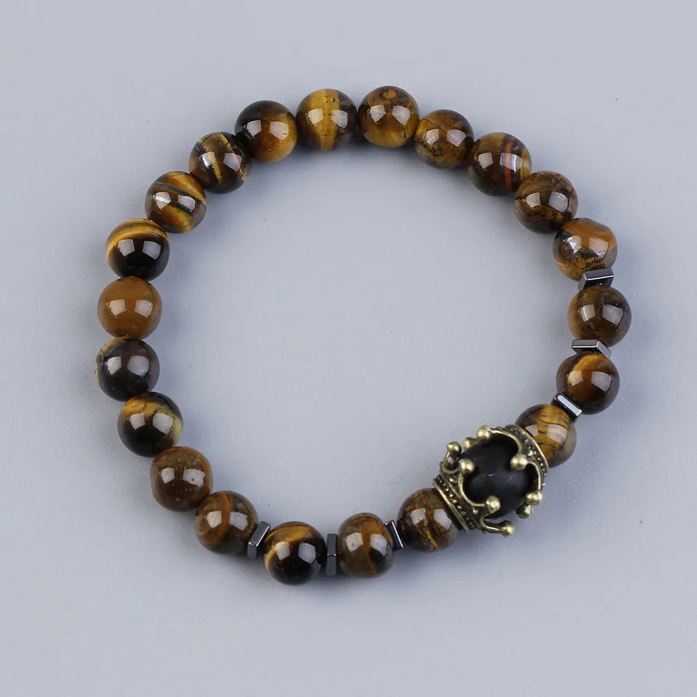 Obsidian and Tiger Eye Bracelet "Confidence"