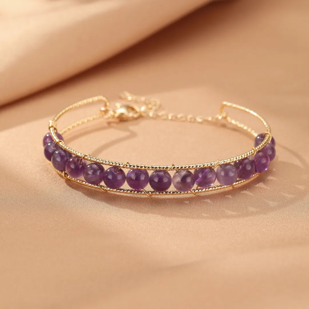 Aigue Marine Armband, Rosenquarz oder Amethyst "Sanfte Energie"