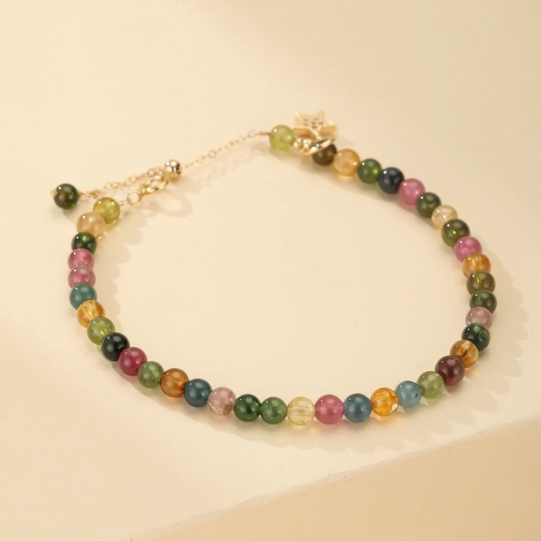 Tourmaline Bracelet "Colored Sky" Gold 14K