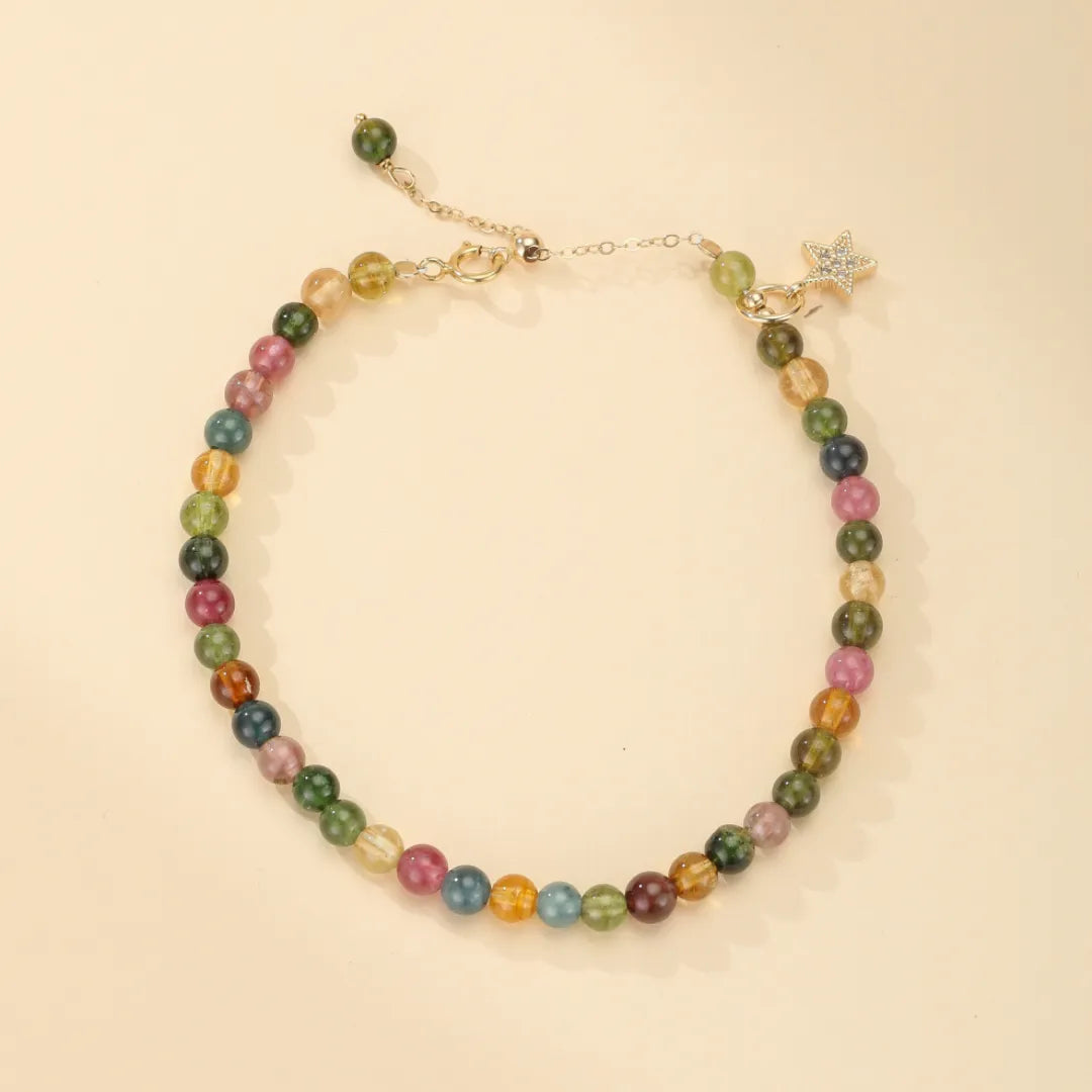 Tourmaline Bracelet "Colored Sky" Gold 14K