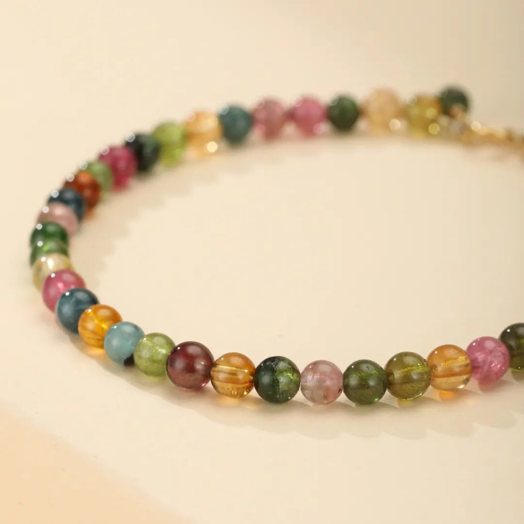Tourmaline Bracelet "Colored Sky" Gold 14K