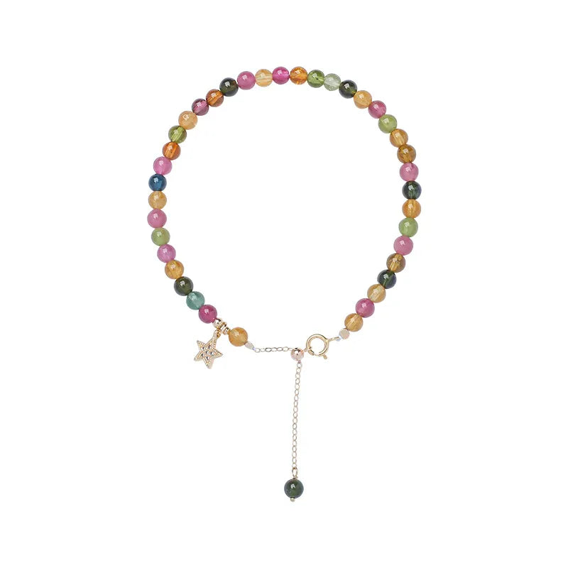 Tourmaline Bracelet "Colored Sky" Gold 14K
