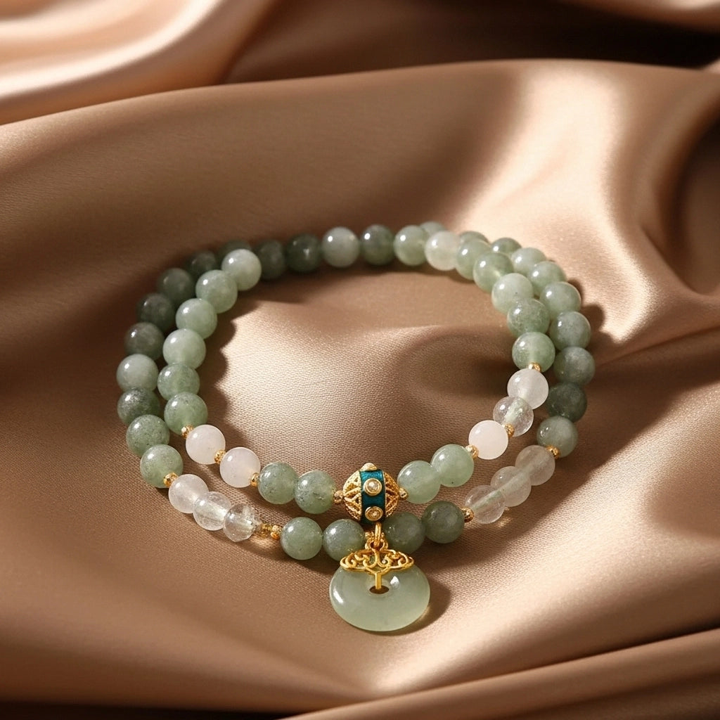 Confiance - Coffret Cadeau en Aventurine Verte, Arbre de Vie et Bracelet