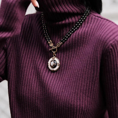Collar de Ágata Negra "Pureza Mística"