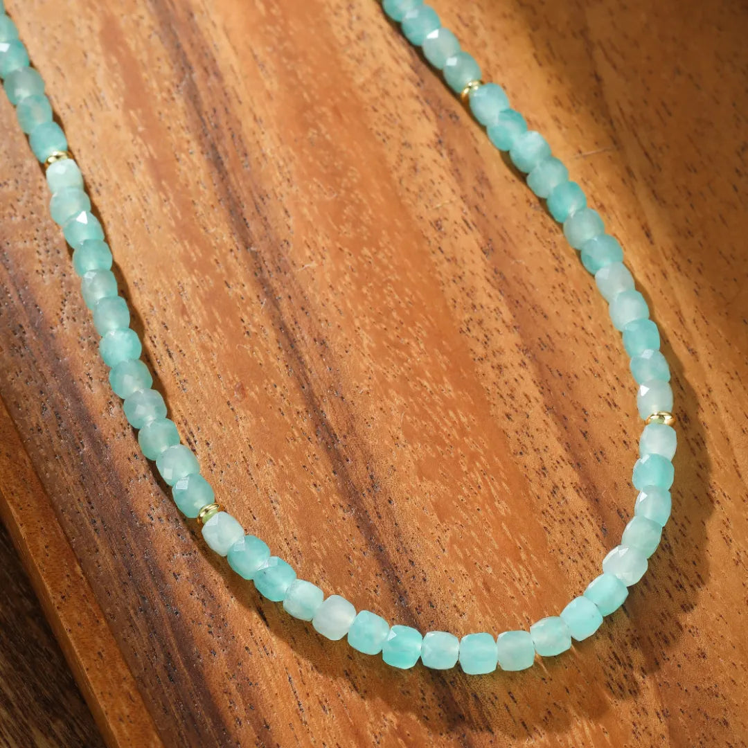 Collier Amazonite "Lueurs d'Aube"