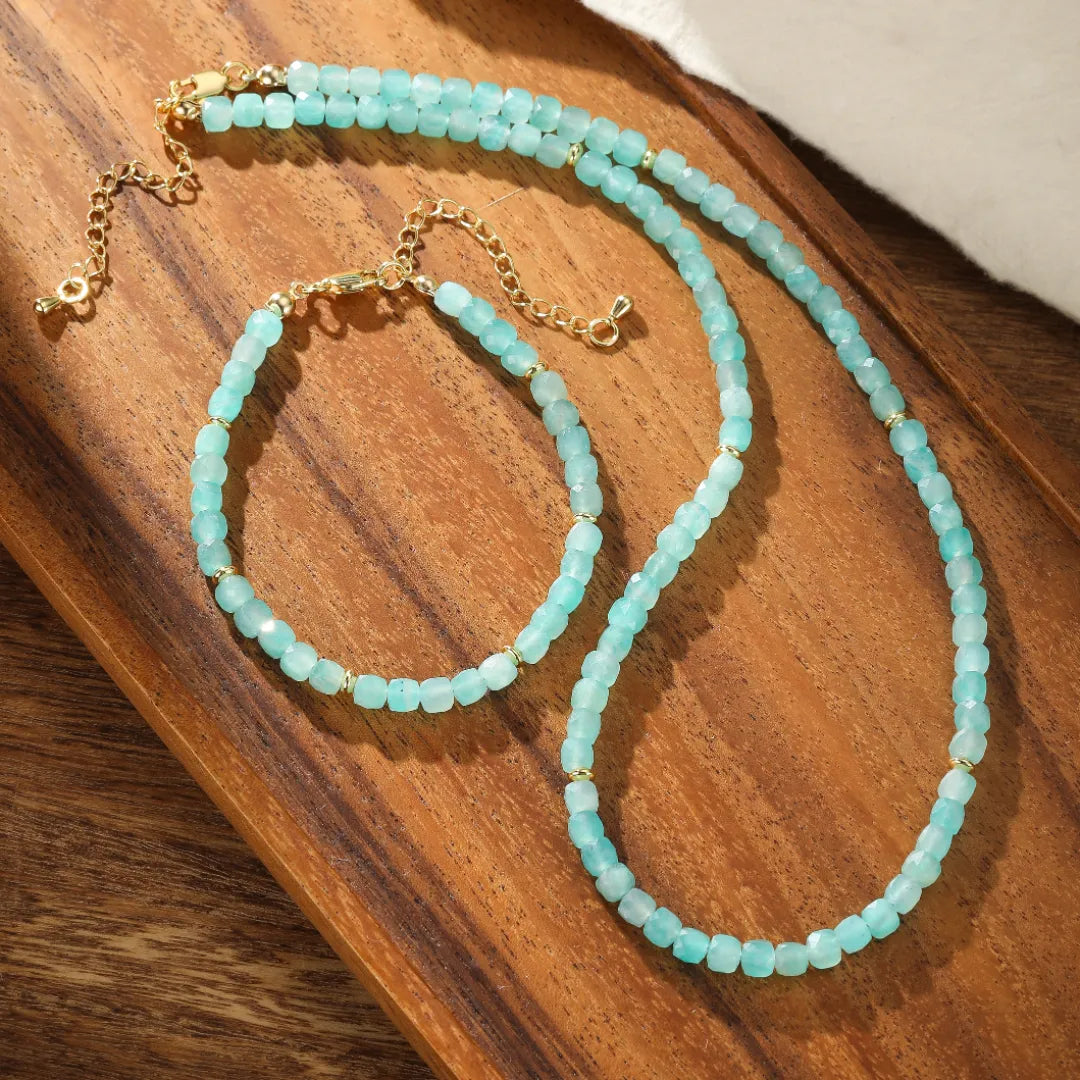 Collier Amazonite "Lueurs d'Aube"