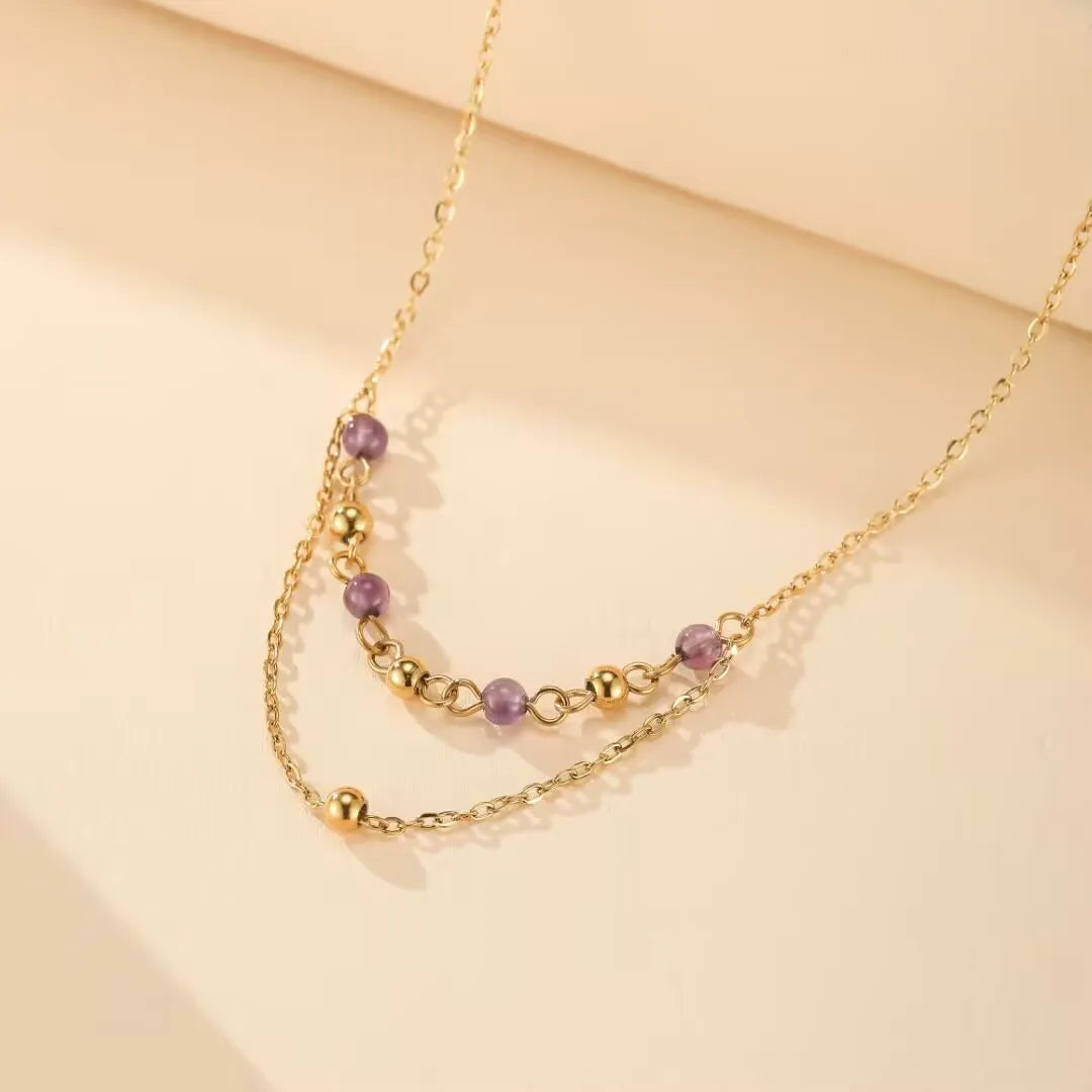Amethyst Necklace "Shades of Elegance"