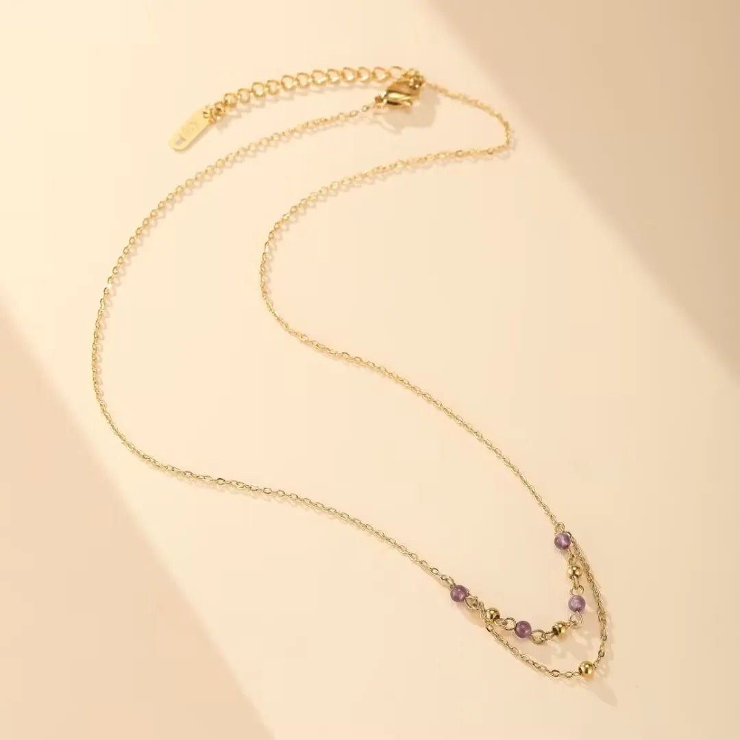 Amethyst Necklace "Shades of Elegance"