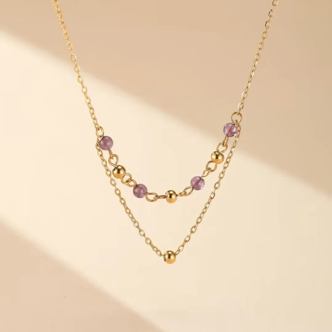 Amethyst Necklace "Shades of Elegance"