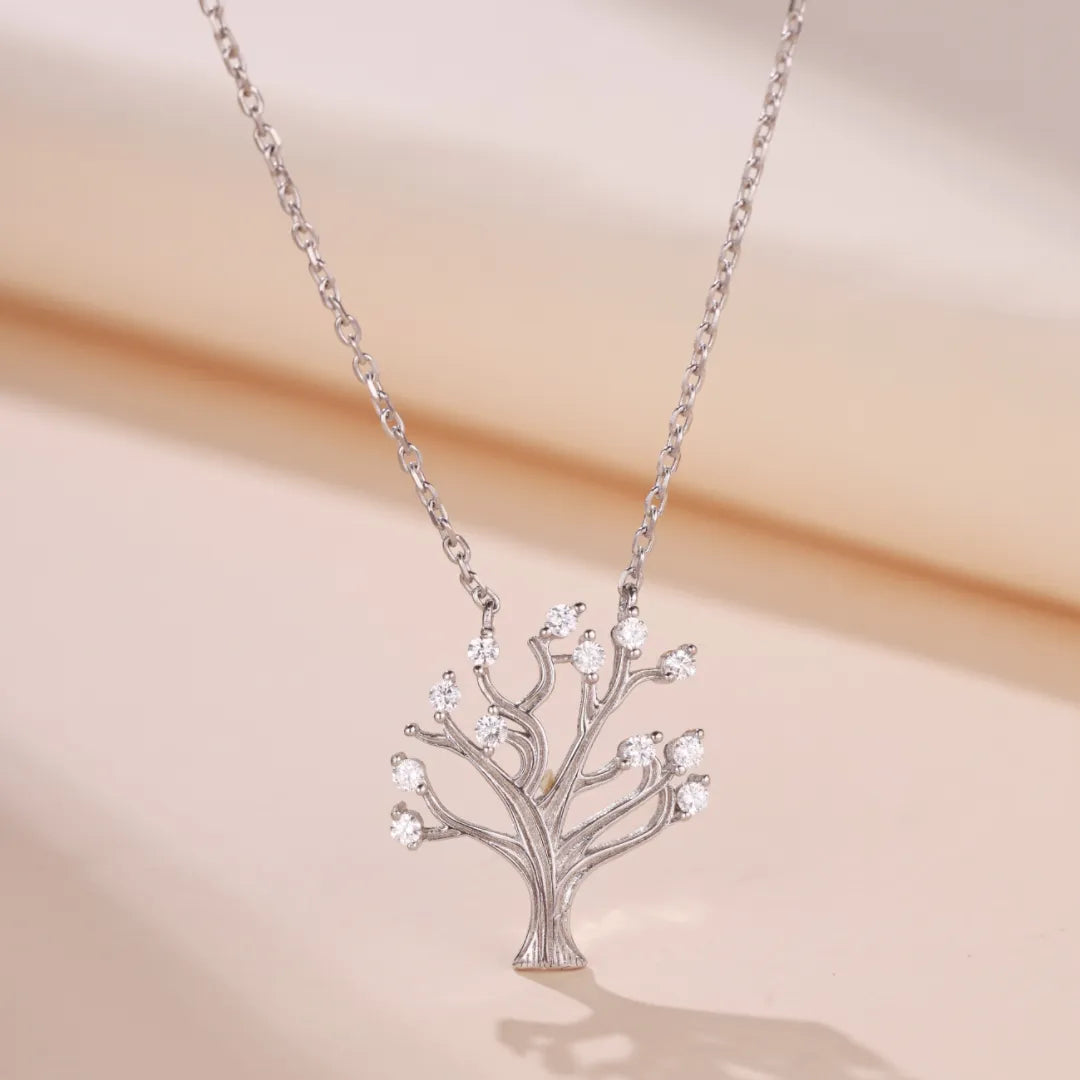 Tree of Life Necklace "Radiance of Rebirth" Silver