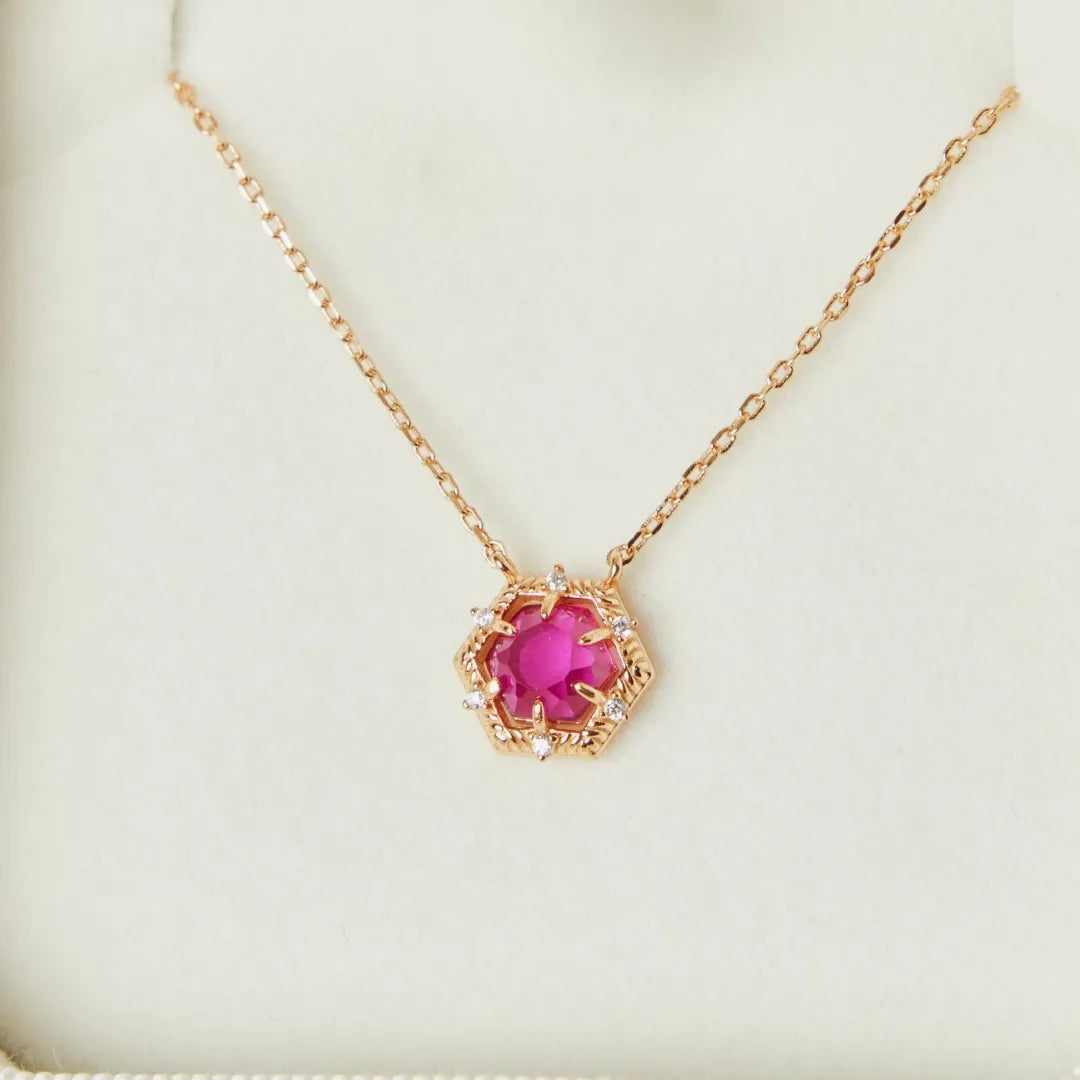 Carnelian Necklace "Vitality Charm" Gold-Plated Silver