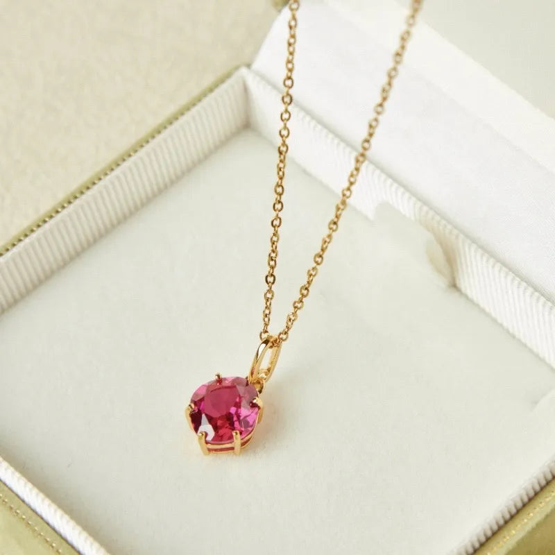 Carnelian Necklace "Elegant Essence" Gold-Plated Silver