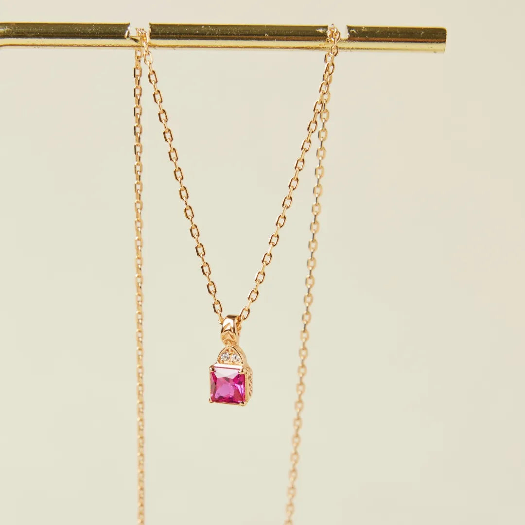 Kette Karneol "Perfekte Harmonie" Vergoldet Silber