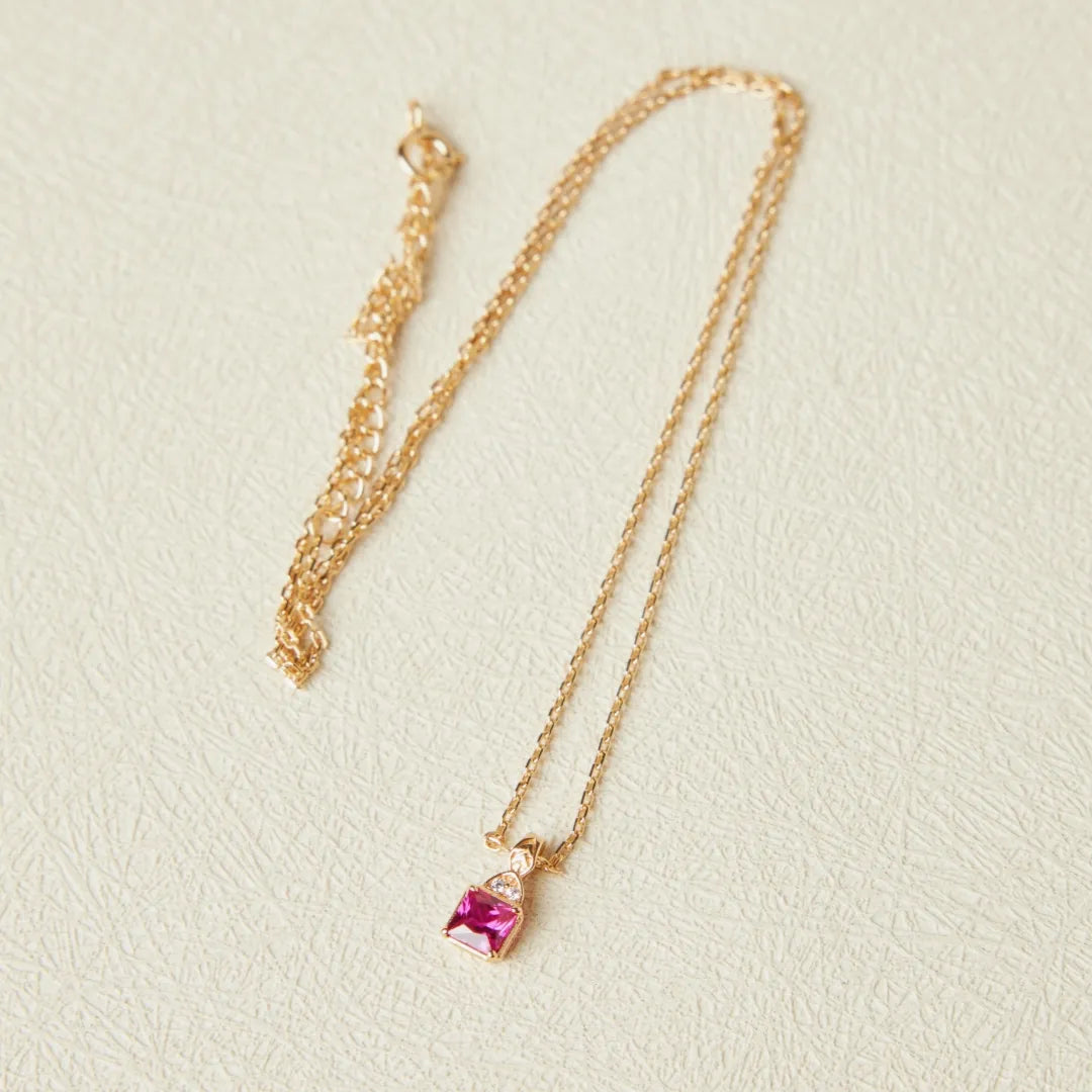 Kette Karneol "Perfekte Harmonie" Vergoldet Silber