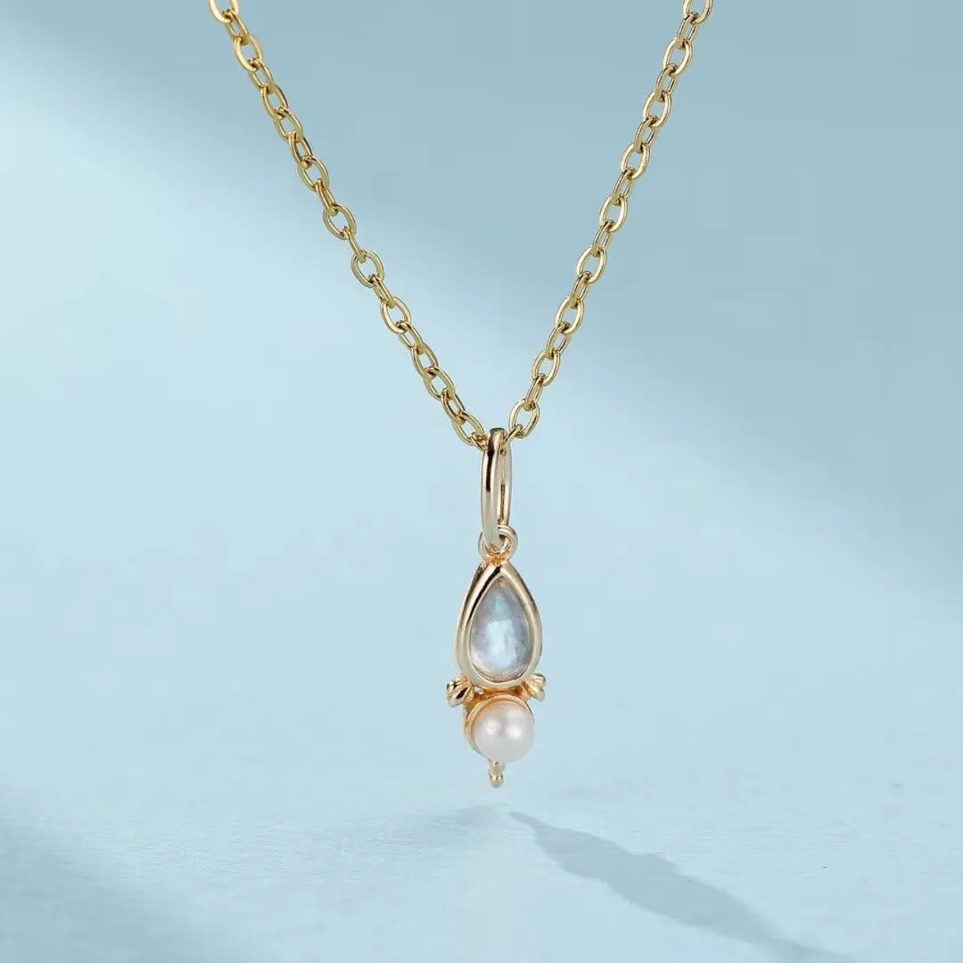 Labradorite Necklace "Atlantis Beauty" Gold-Plated Silver