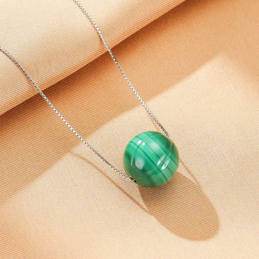 Collier Malachite "Beauté Naturelle" Argent