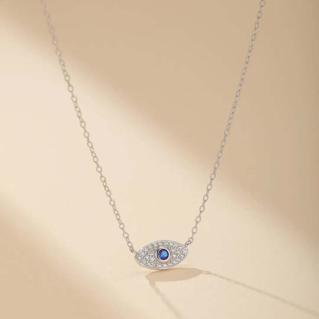 Halskette Böses Auge "Schutzzauber" Silber