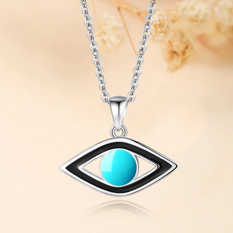 Halskette Böses Auge "Glanz Schutz" Silber