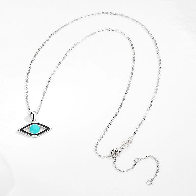 Halskette Böses Auge "Glanz Schutz" Silber