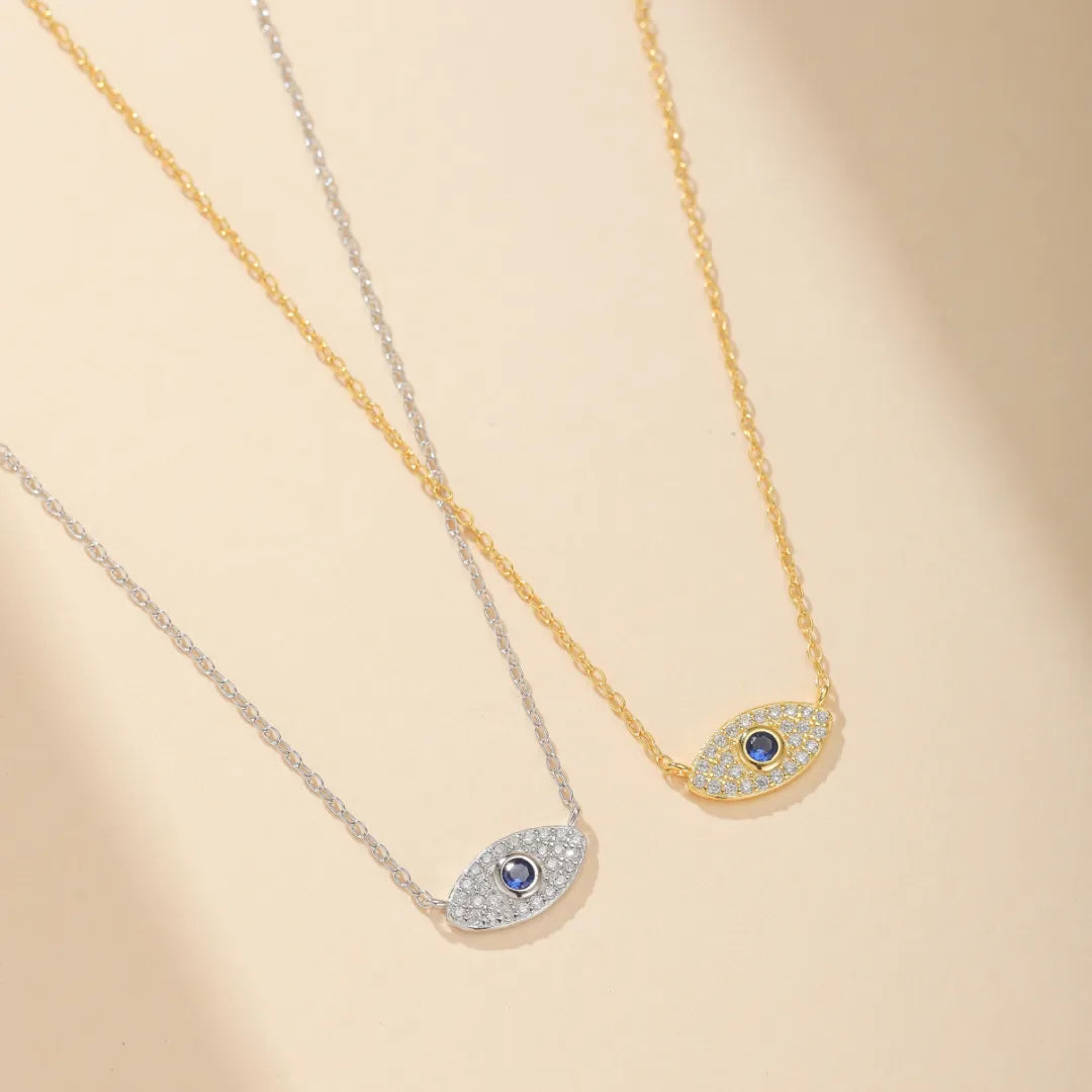 Halskette Böses Auge "Schutzzauber" Silber