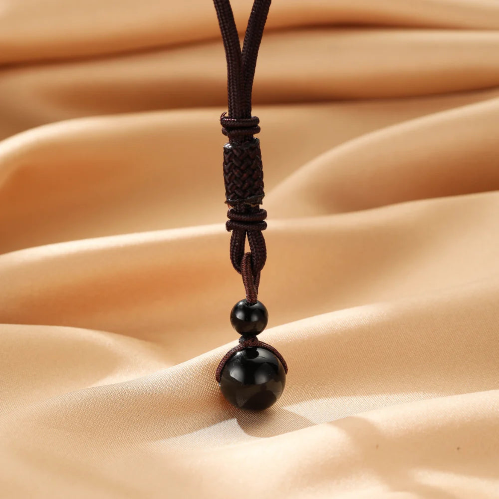 Collier Obsidienne "Boule de Protection"