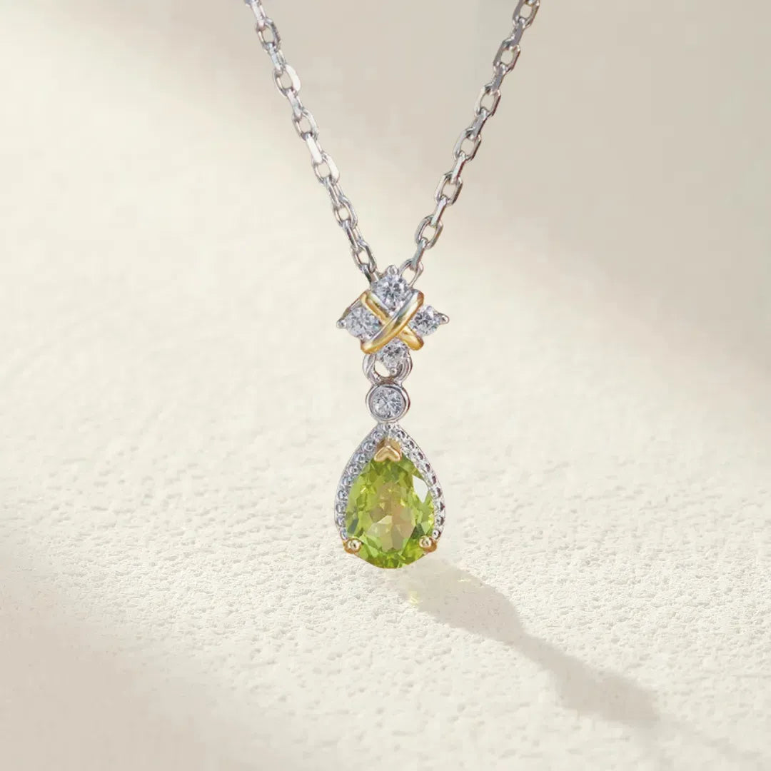 Peridot Collier "Natürliche Sanftheit" Silber