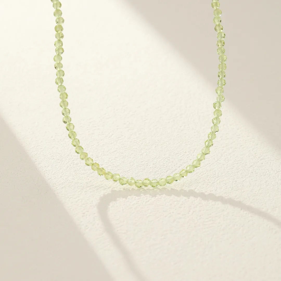 Peridot Necklace "Green Freshness"