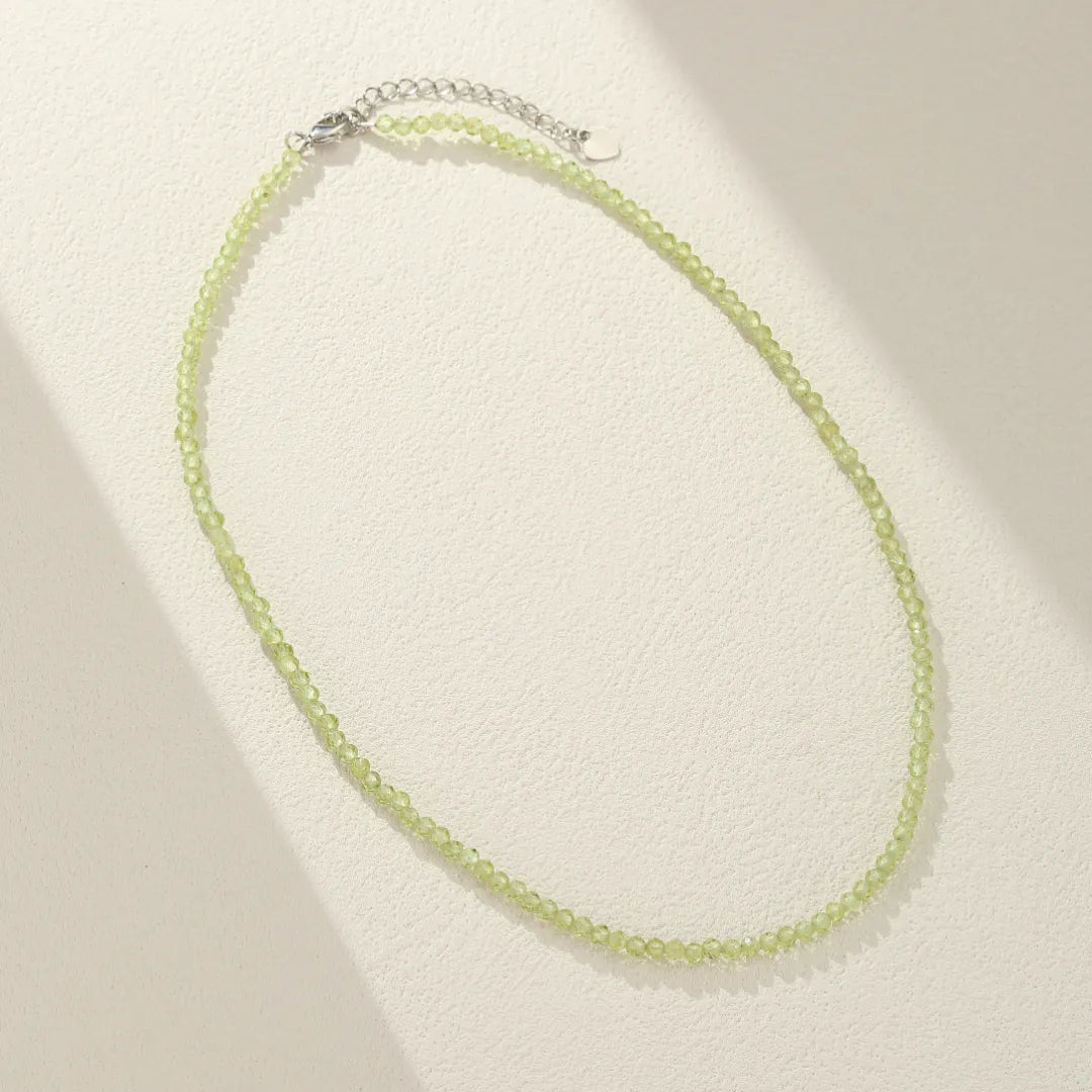 Peridot Necklace "Green Freshness"
