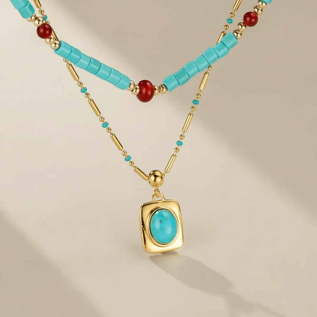 Turquoise Necklace "Legendary Beauty"