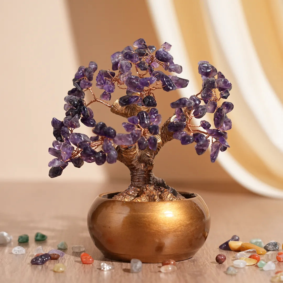 Energie Kostbar - Lebensbaum aus Natursteinen