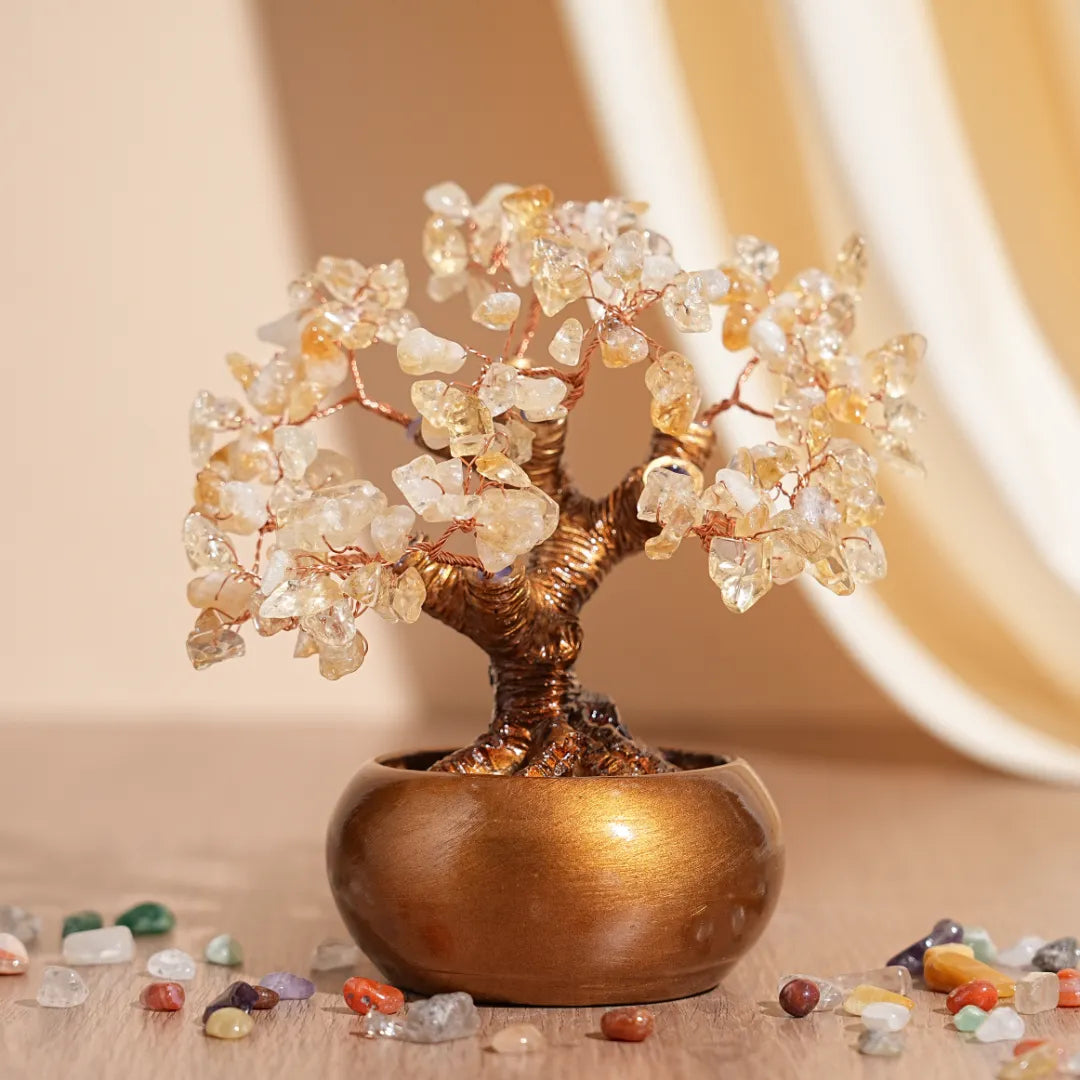 Energie Kostbar - Lebensbaum aus Natursteinen