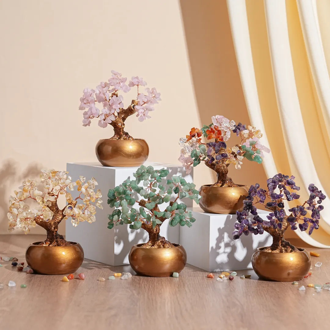 Energie Kostbar - Lebensbaum aus Natursteinen