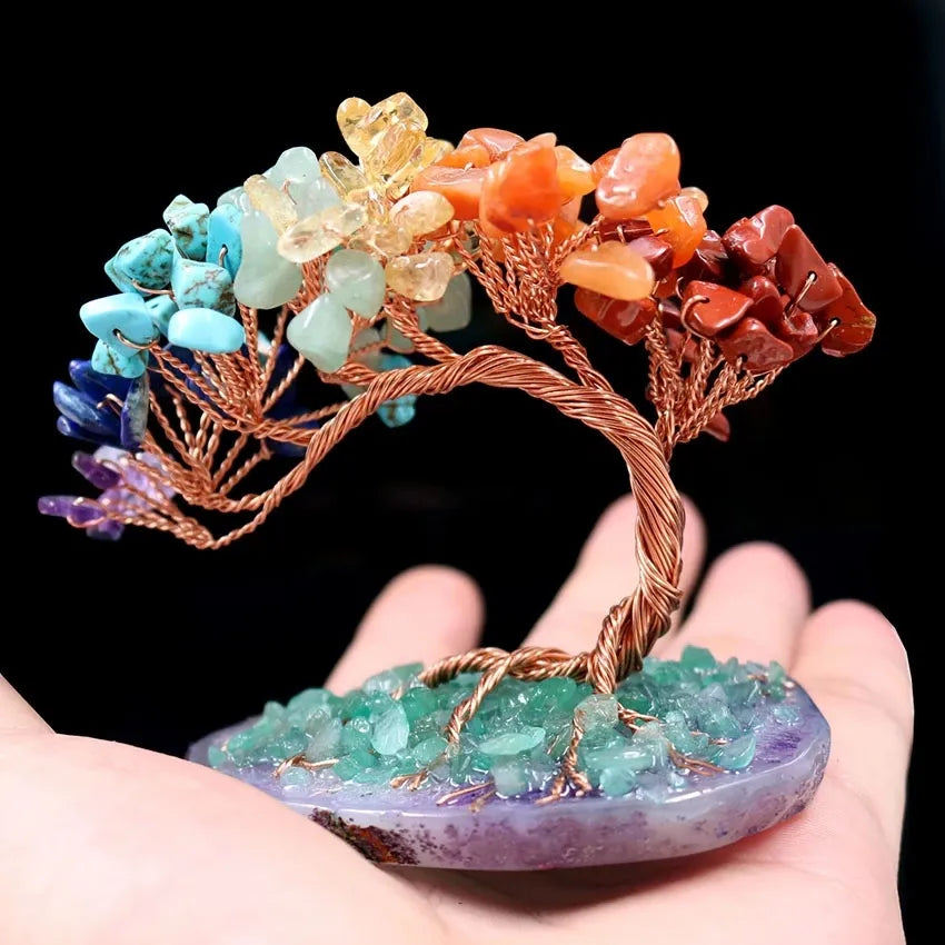 Gratitude - Tree of Life in 7 Chakra Stones