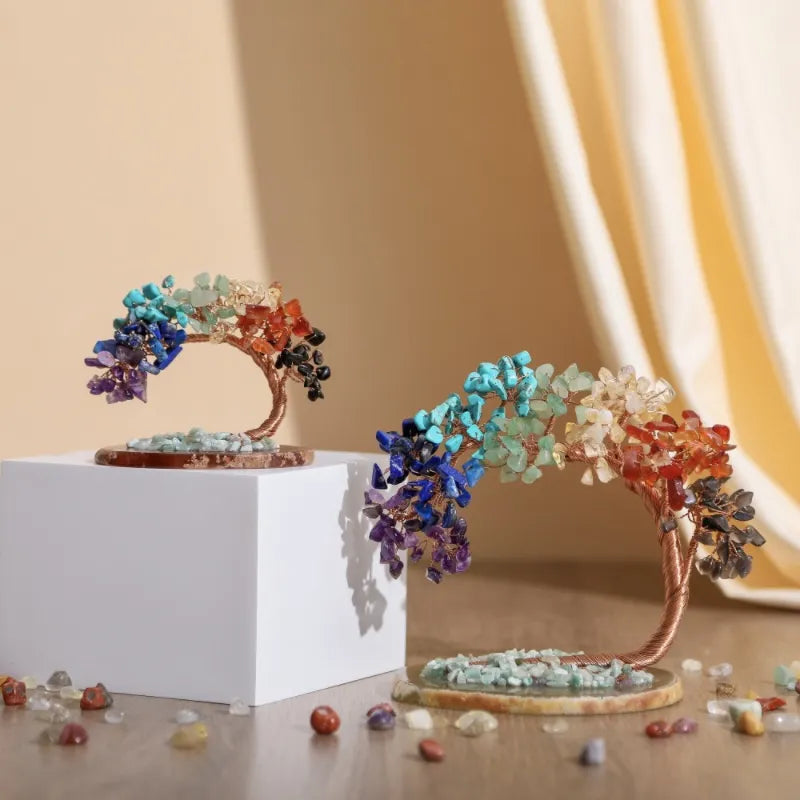 Gratitude - Tree of Life in 7 Chakra Stones