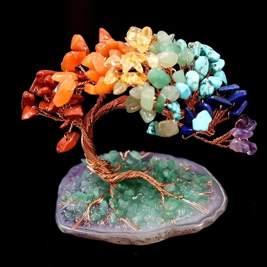 Gratitude - Tree of Life in 7 Chakra Stones