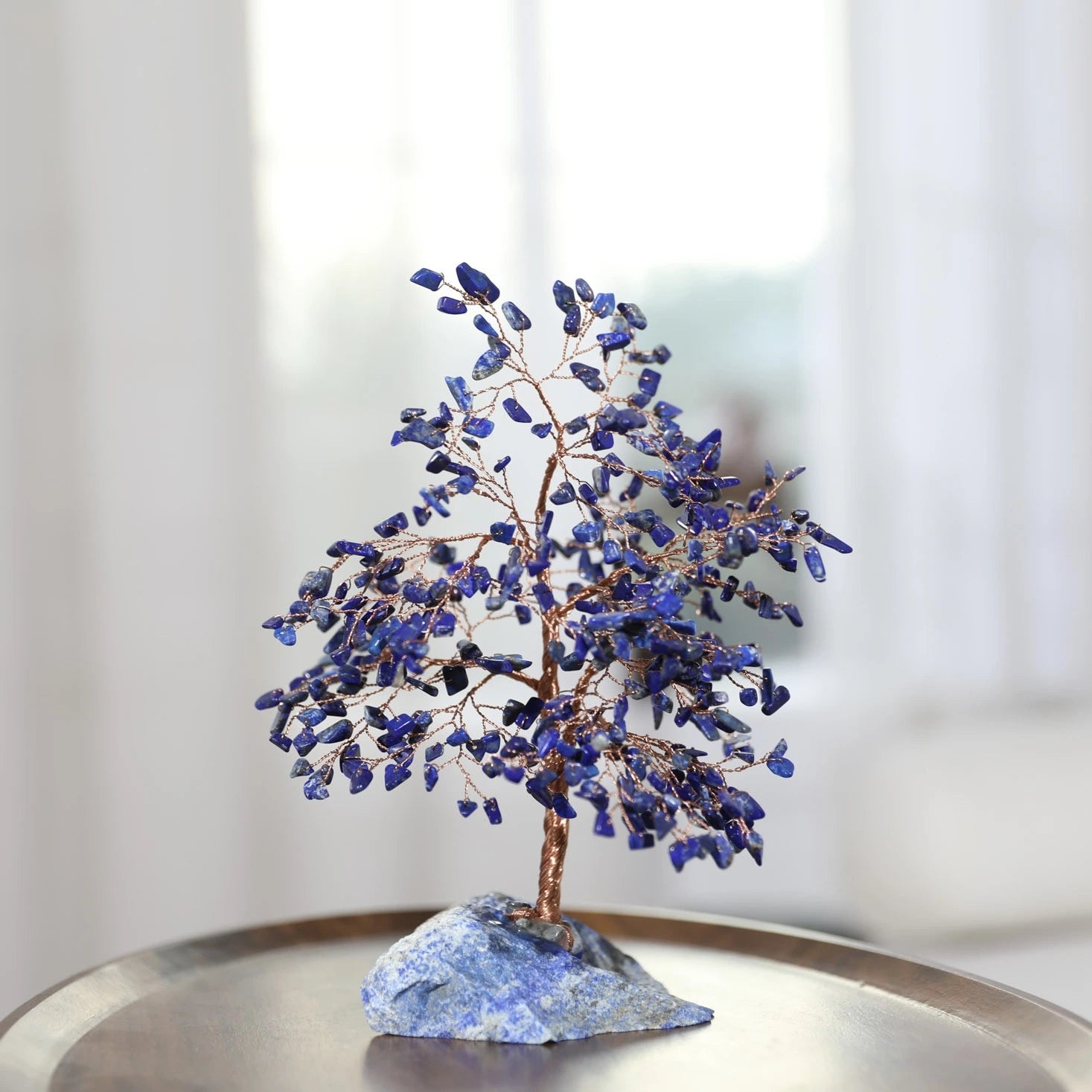 Harmonie - Tree of Life in Lapis Lazuli and Clear Quartz